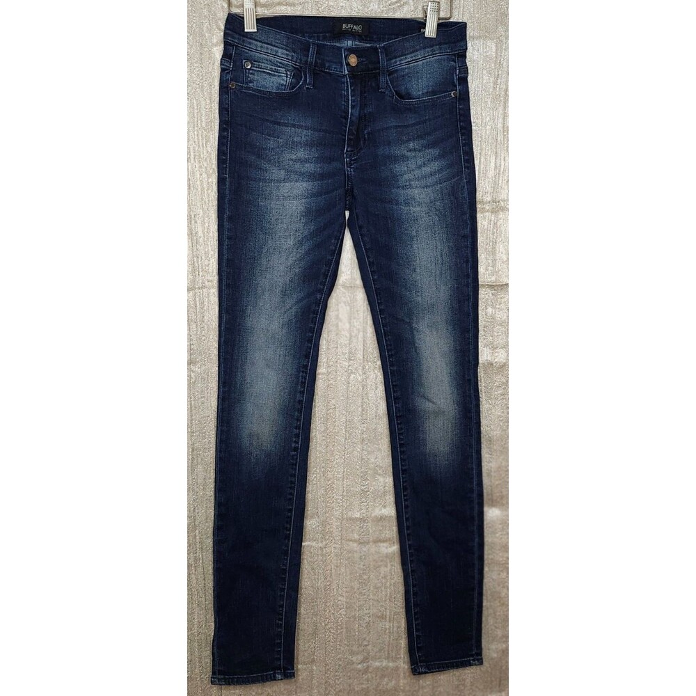 Buffalo Jeans Mid Rise Faith Skinny Jeans 26x32 Classic Dark Wash